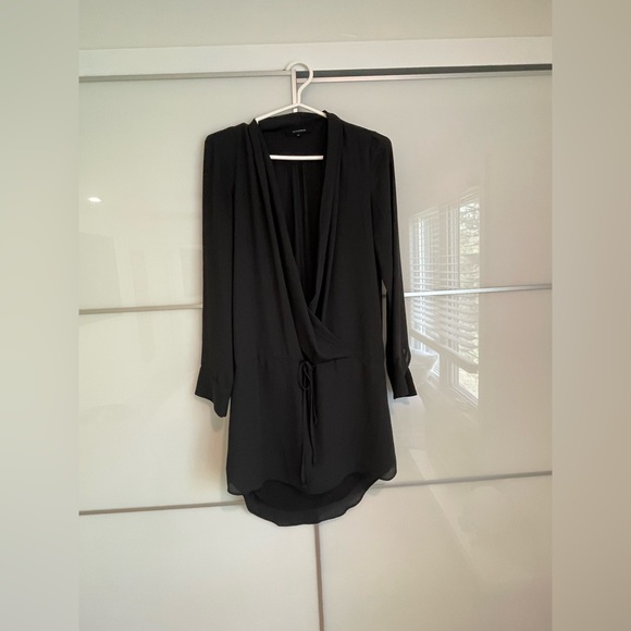 Black sheer mini dress - Picture 1 of 3